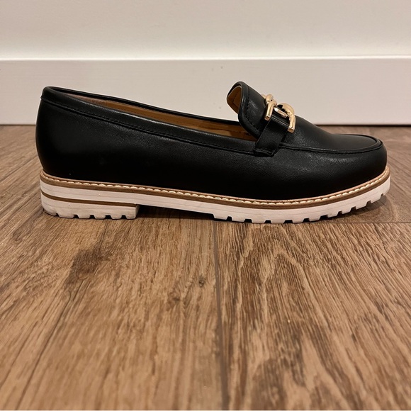 Talbots Black Buckle Leather Loafers - Picture 14 of 16